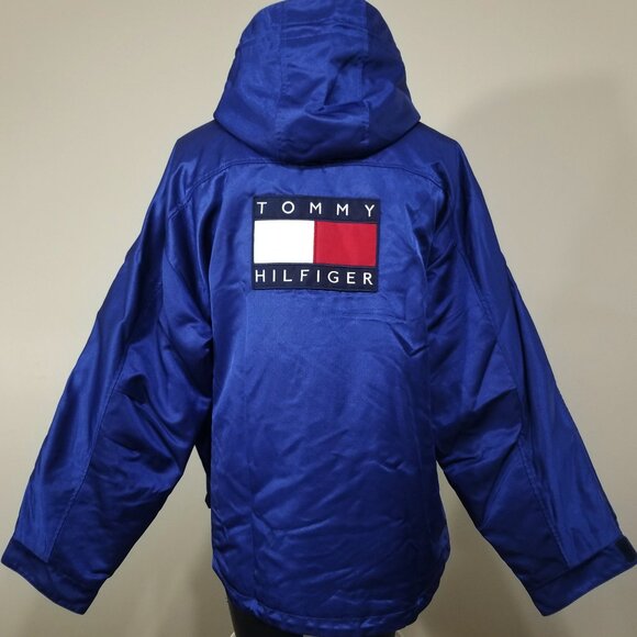 VTG Tommy Hilfiger Jacket Big Flag Deck Embroidered Racing XXL Sailing Grail - Picture 4 of 16